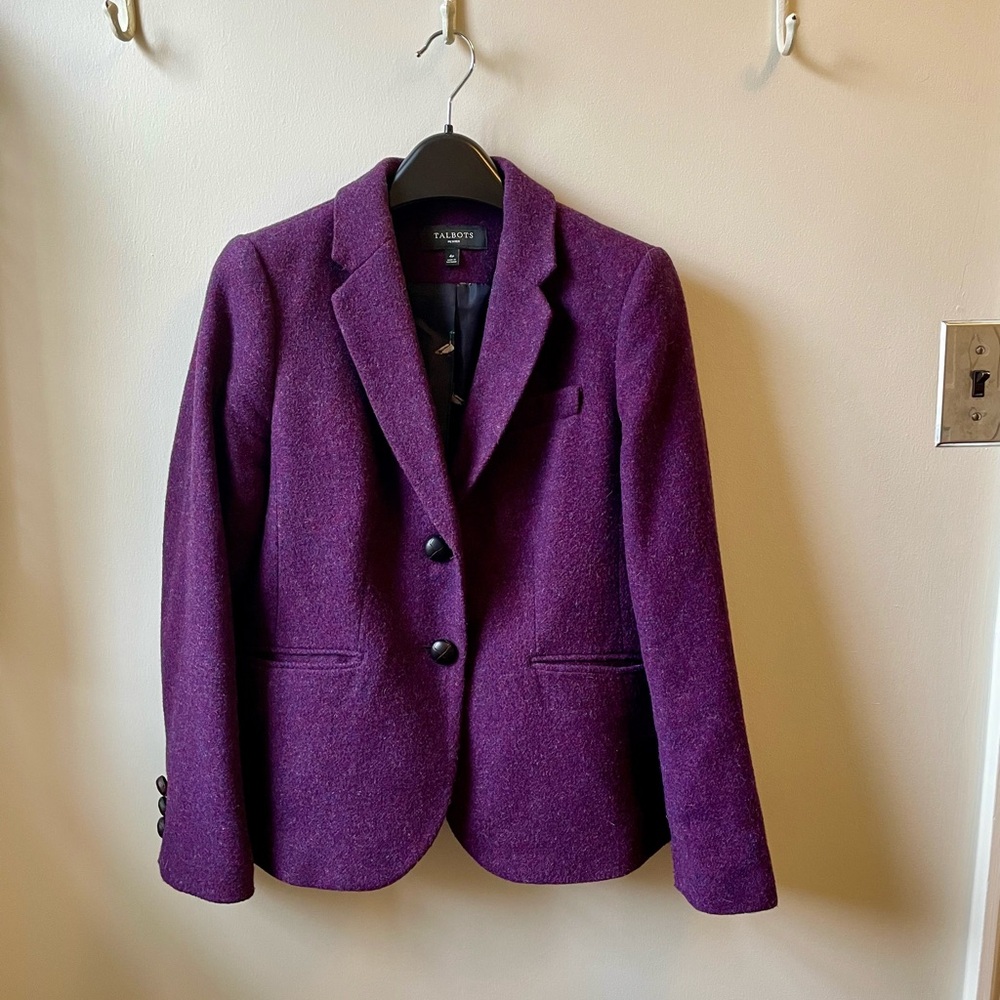 Talbots Rich Plum Blazer